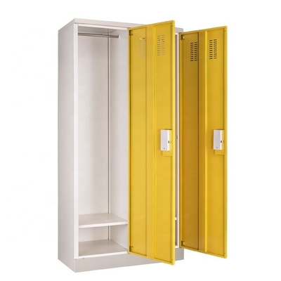 2 puertas RAL colorean los armarios de almacenamiento grandes del metal