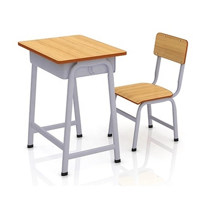 silla revestida de madera sólida de Desk With Attached del estudiante del polvo
