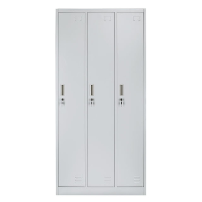 Gabinete del armario de almacenamiento del metal del CE de las puertas del vestuario 3 de H1850mm
