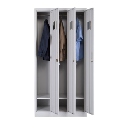 Gabinete del armario de almacenamiento del metal del CE de las puertas del vestuario 3 de H1850mm