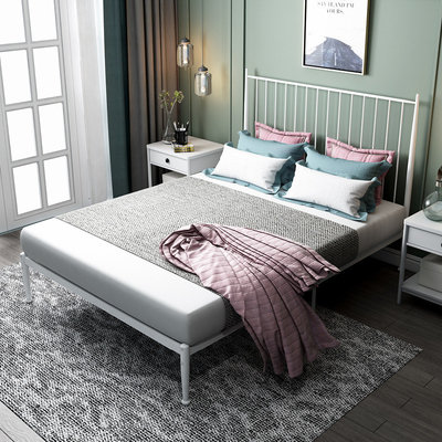 Cama de acero del último del diseño moderno 2022 del metal de la cama del marco tamaño de la sala de estar sola