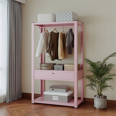 Armario de almacenamiento de metal diseñado para el uso del espacio con estantes ajustables Marco fuerte y mecanismo de cerradura