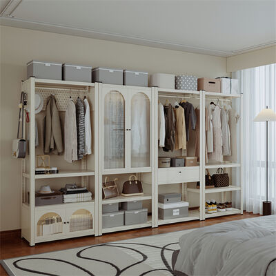 Armario de almacenamiento de metal diseñado para el uso del espacio con estantes ajustables Marco fuerte y mecanismo de cerradura