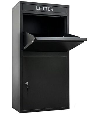 Outdoor metal cabinet rust-proof mailbox with lock for delivering letters and other goods