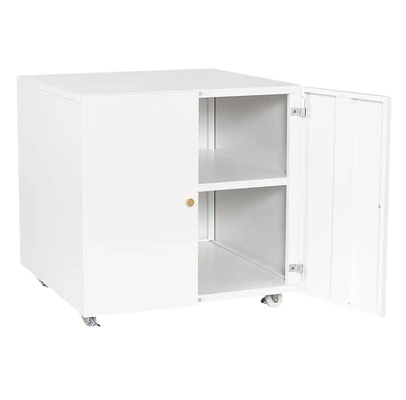Cajonera de acero de doble puerta de estilo moderno, mueble para impresora con puertas enrollables, para colocar impresoras