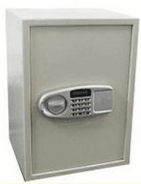 Caja fuerte de seguridad de acero mediana con protección antirrobo y orificios de montaje para el hogar y la oficina