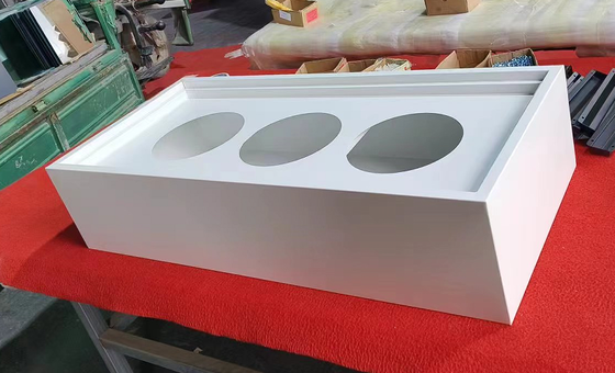 Unidad superior de gabinete de jardinera de acero con 3 espacios individuales para plantas, moderno estante de exhibición de macetas de metal para decoración de jardín interior
