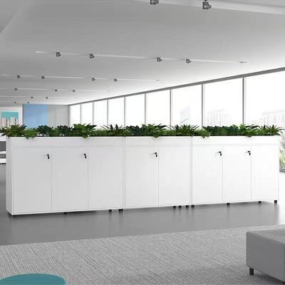 Unidad superior de gabinete de jardinera de acero con 3 espacios individuales para plantas, moderno estante de exhibición de macetas de metal para decoración de jardín interior