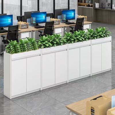 Unidad superior de gabinete de jardinera de acero con 3 espacios individuales para plantas, moderno estante de exhibición de macetas de metal para decoración de jardín interior
