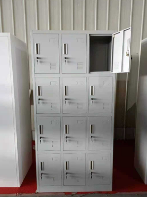 12 Door Steel Storage Locker Cabinet for Staff Changing Rooms and Workplace Storage
