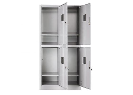 2 Door Steel Locker Cabinet with Raised Legs for Employee Changing Rooms