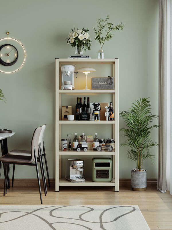 Cabinet de estantería de almacenamiento de metal de varias capas ajustable en altura diseñado para la utilización del espacio con un marco fuerte